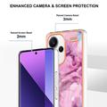 Xiaomi Redmi Note 13 Pro+ Marble Pattern Electroplated IMD TPU-deksel