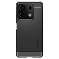 Xiaomi Redmi Note 13 Spigen Rugged Armor TPU-deksel - Svart