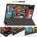 Xiaomi Redmi Pad SE Tri-Fold Series Smart Folio-etui - Graffiti