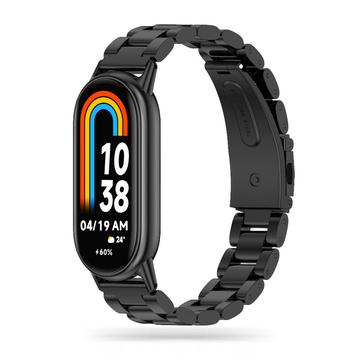 Xiaomi Smart Band 8/9 NFC Tech-Protect-rem i rustfritt stål - svart