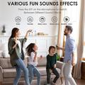 YS307 Home Karaoke Bluetooth-høyttaler med RGB-lys og 2 mikrofoner - svart