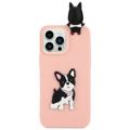 3D Cartoon iPhone 14 Pro Max TPU-deksel - Hund