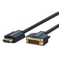 Clicktronic DVI / HDMI Kabel - 2m - Svart