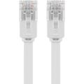 Goobay RJ45 U/UTP CAT 6 Flat Nettverkskabel - 0.5m - Hvit