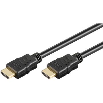 Goobay HDMI 2.0-kabel med Ethernet - 5 m - Svart