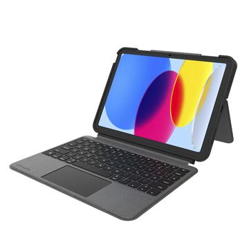 iPad (2022) 4-smarts 2-i-1 Solid Smart Connect tastaturveske - grafitt