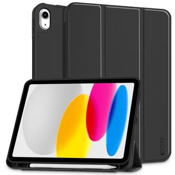 iPad (2022) Tech-Protect SmartCase Pen Tri-Fold Folio-deksel - svart