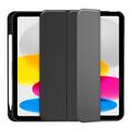 iPad (2022) Tech-Protect SmartCase Pen Tri-Fold Folio-deksel - svart