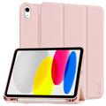 iPad (2022) Tech-Protect SmartCase Pen Tri-Fold Folio-deksel - Rosa