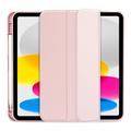 iPad (2022) Tech-Protect SmartCase Pen Tri-Fold Folio-deksel - Rosa