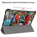 iPad Air 13 (2024) Tri-Fold Series Smart Folio-etui - Graffiti