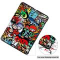 iPad Air 13 (2024) Tri-Fold Series Smart Folio-etui - Graffiti