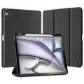 iPad Air 13 (2024) Dux Ducis Domo Tri-Fold Smart Folio-etui - Svart