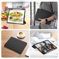 iPad Air 13 (2024) Dux Ducis Domo Tri-Fold Smart Folio-etui - Svart