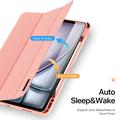 iPad Air 13 (2024) Dux Ducis Domo Tri-Fold Smart Folio-etui - Rosa