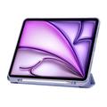 iPad Air 13 (2024) Tech-Protect SmartCase Pen Tri-Fold Folio-deksel - Violet