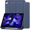 iPad Air 2020/2022/2024 Tech-Protect SmartCase Pen Tri-Fold Folio-deksel - mørkeblå