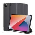 iPad Pro 12.9 2020/2021/2022 Dux Ducis Domo Tri-Fold Smart Folio-etui - Svart