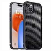 iPhone 15 Plus iPaky Hybrid-deksel - Karbonfiber