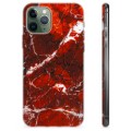 iPhone 11 Pro TPU-deksel - Rød Marmor