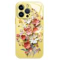 iPhone 12 Pro Max Hybrid-deksel med blomsterbukett - gul