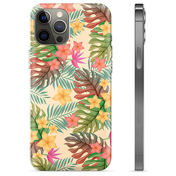 iPhone 12 Pro Max TPU-deksel - Rosa Blomster