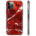 iPhone 12 Pro Max TPU-deksel - Rød Marmor