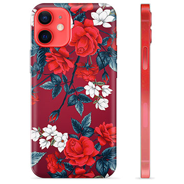 iPhone 12 mini TPU-deksel - Vintage Blomster