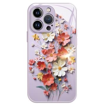 iPhone 13 Pro Hybrid-deksel med blomsterbukett - Lilla