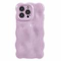 iPhone 13 Pro Wavy Edge Candy Bubbles TPU-deksel - lys lilla