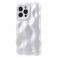 iPhone 13 Pro Wavy Edge Candy Bubbles TPU-deksel - hvit