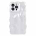 iPhone 13 Pro Wavy Edge Candy Bubbles TPU-deksel - hvit