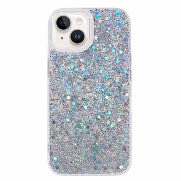 iPhone 14 Glitter Flakes TPU-deksel