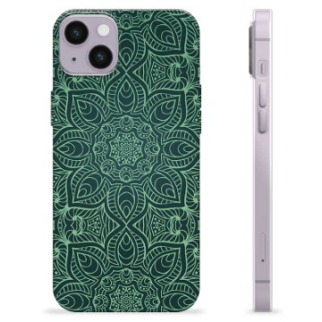 iPhone 14 Plus TPU-deksel - Grønn Mandala