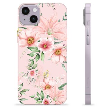 iPhone 14 Plus TPU-deksel - Akvarell Blomster