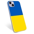 iPhone 14 Plus TPU-deksel Ukrainsk flagg - Gul og lyseblå