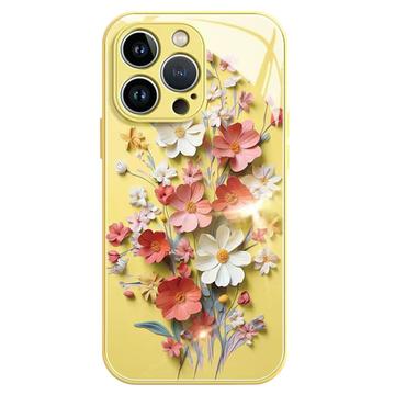 iPhone 14 Pro Hybrid-deksel med blomsterbukett - gul