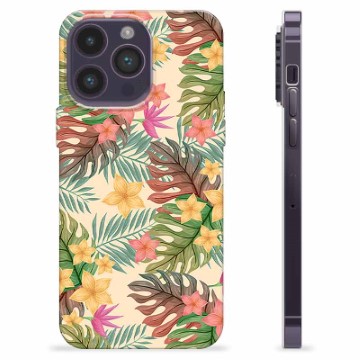 iPhone 14 Pro Max TPU-deksel - Rosa Blomster