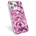 iPhone 14 Pro TPU-deksel - Rosa Krystall