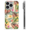 iPhone 14 Pro TPU-deksel - Rosa Blomster