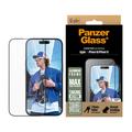 iPhone 15/16 PanzerGlass Aluminiumram Ultra-Wide Fit Skjermbeskyttere Panzerglass - 9H - svart kant