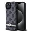 iPhone 15 DKNY Checkered Pattern and Stripe Deksel