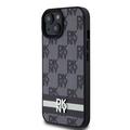 iPhone 15 DKNY Checkered Pattern and Stripe Deksel