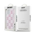 iPhone 15 DKNY Liquid Glitter Checkered Pattern Deksel