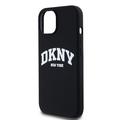 iPhone 15 DKNY Liquid Silicone Arch Logo Case - MagSafe-kompatibel - Svart