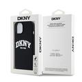 iPhone 15 DKNY Liquid Silicone Arch Logo Case - MagSafe-kompatibel - Svart