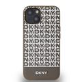 iPhone 15 DKNY Repeat Pattern Bottom Stripe Deksel - MagSafe-kompatibel