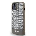 iPhone 15 DKNY Repeat Pattern Bottom Stripe Deksel - MagSafe-kompatibel