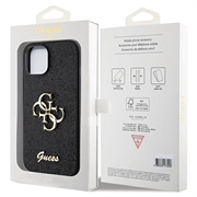 iPhone 15 Guess Fixed Glitter 4G Metal Logo Deksel