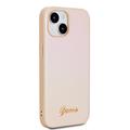 iPhone 15 Guess Iridescent Metal Script Hybrid-deksel